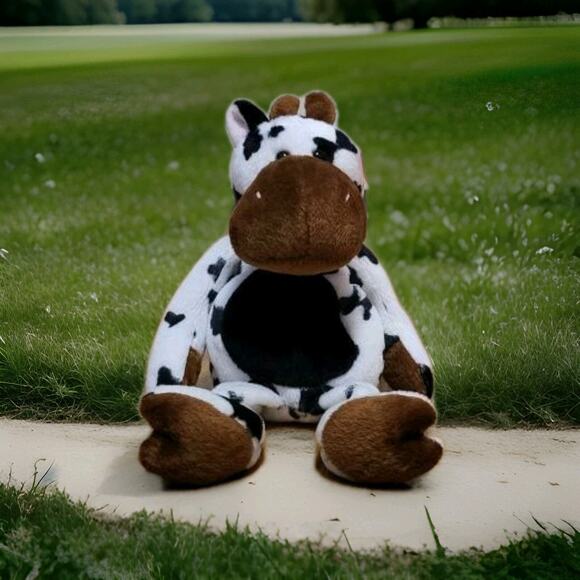 TY Beanie Baby βTipsyβ the Cow β Retired 2004 β With Tags β Cute Black & White - Picture 1 of 6